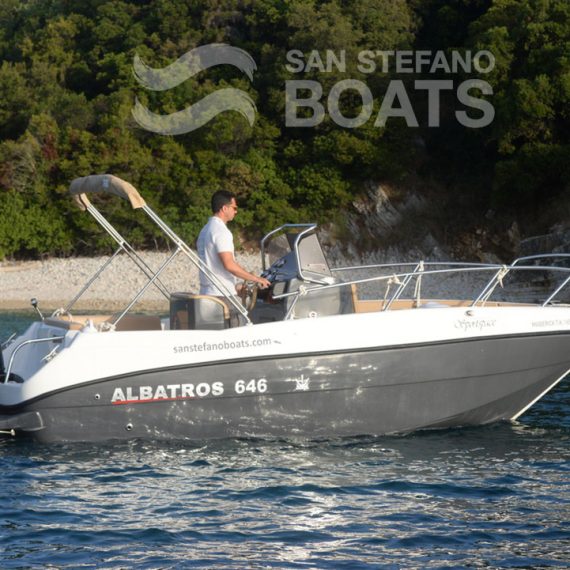 Maverick 175 HP Luxury 9 persons San Stefano Boats - Corfu Boat Hire - San Stefano NE - Avlaki - Kassiopi - Kalami